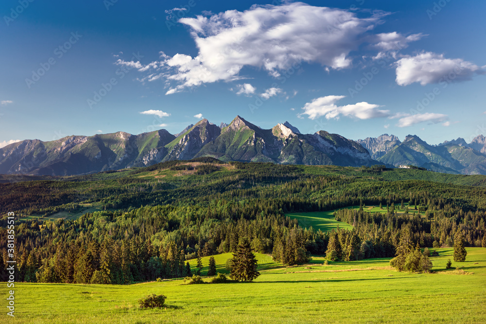 High Tatras (Belianske Tatry) mountains national park in Slovakia