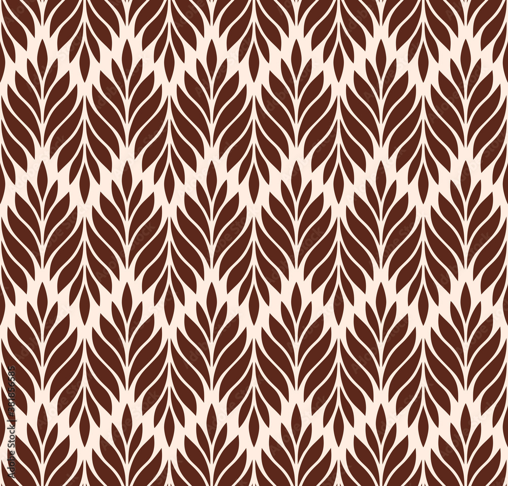 Vector geometric seamless pattern. Modern stylish floral background with leaves. Vector geometric seamless pattern. Modern stylish floral background with leaves.