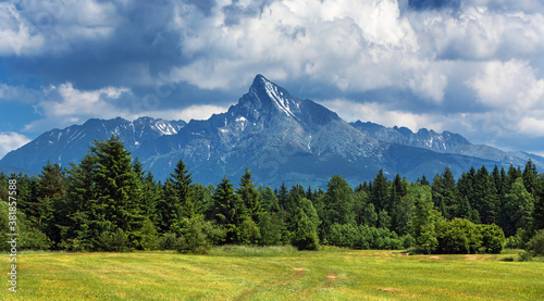 Peak Krivan (2494m),symbol of Slovakia in High Tatras mountains, Slovakia