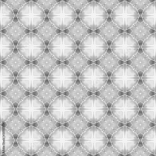 Tiled  watercolor background. Black and white 