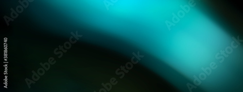 blue turquoise soft gradient light on dark black technology background