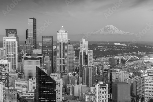 Seattle city downtown skyline cityscape in Washington State,  USA © f11photo