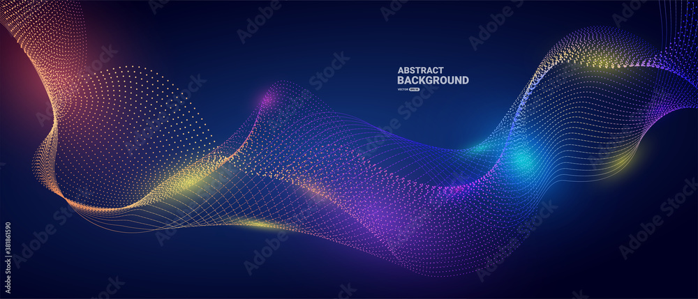 Abstract background with dynamic waves. Digital future technology concept. vector illustration.
Abstract background with dynamic waves. Digital future technology concept. vector illustration.