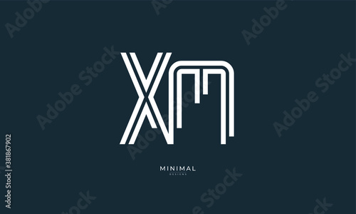 alphabet letter icon logo XM