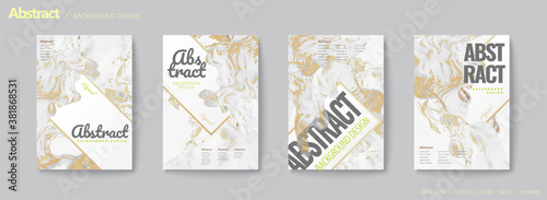 Natural luxury marble effect flyer