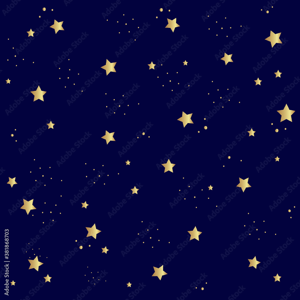 Seamless pattern with stars. Vector background.