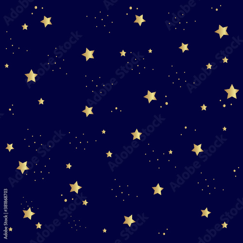 Seamless pattern with stars. Vector background.