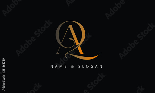 AQ, QA, A, Q abstract letters logo monogram