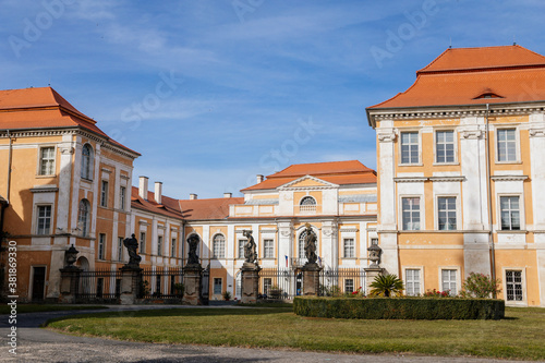 Castle Duchcov, chateau in classicist style, northern Bohemia, Czech Republic
