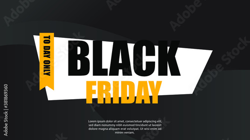 Black friday sale festival. Black Background in luxury to promotions.