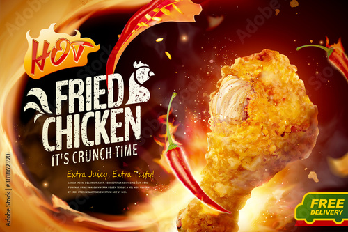 Fried chicken ad