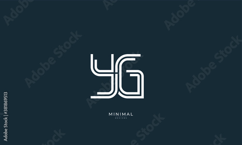 alphabet letter icon logo YG