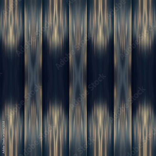 Ikat Abstract Blur Seamless Pattern Ethnic Swatch. High quality illustration. Smudged boho traditional ikat thread design. Fuzzy abstract blobs.