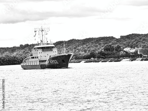 Canvas Print HNLMS Snellius, A 802, Royal dutch navy hydrographic surveillance vessel on the