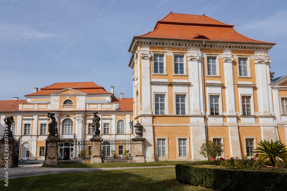 Castle Duchcov, chateau in classicist style, northern Bohemia, Czech Republic