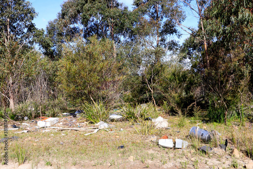 Fotografie Illegal dumping in country area, Southern highlands NSW Australia