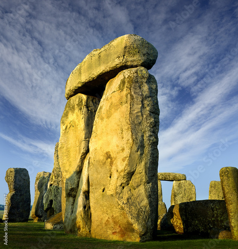 Obraz na płótnie Stonehenge an ancient prehistoric stone monument near Salisbury, Wiltshire, UK,