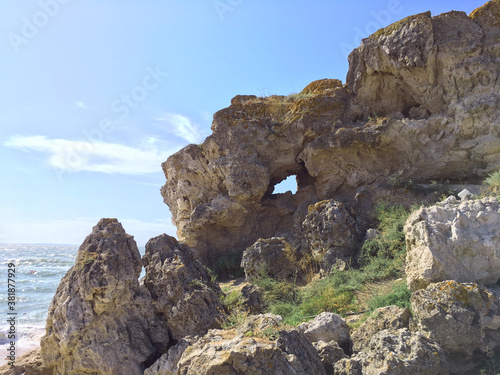 Beautiful rock, the General's beaches, Zolotoe, Crimea