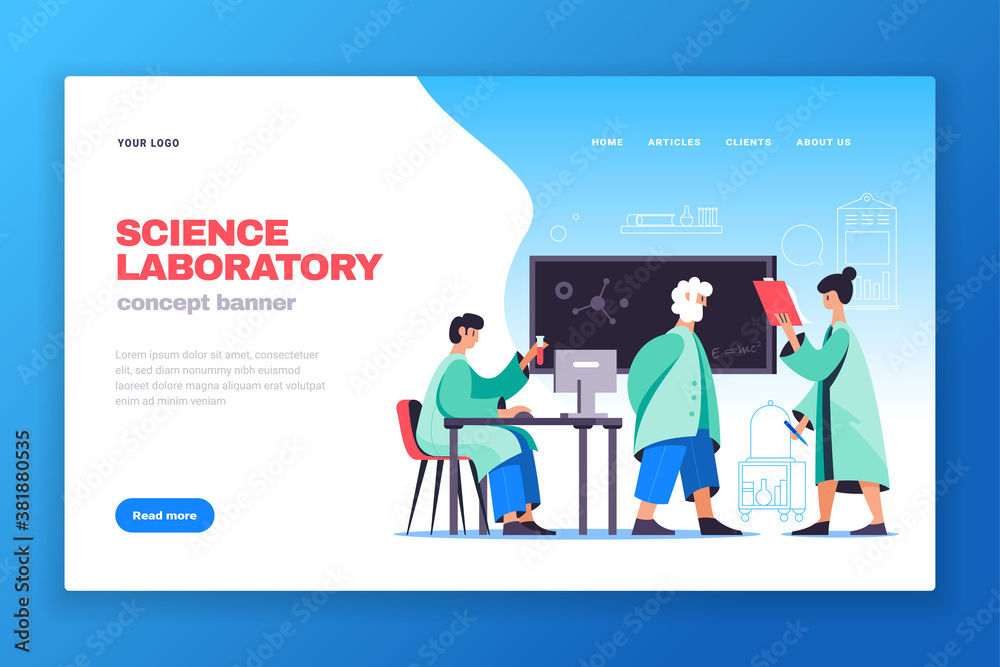 Science Laboratory Web Banner