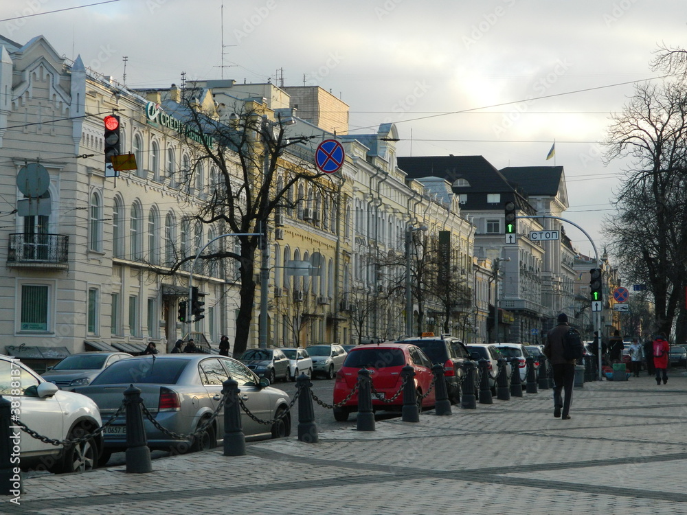 A street with buildings