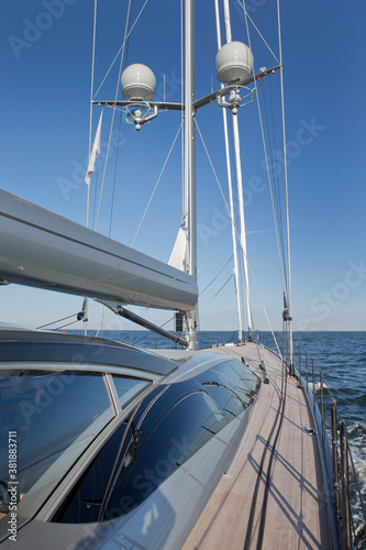 Sailing at Nortsea. Waddenzee.. Noordzee. Super sailing yacht. Netherlands. Sailingboat. sail. photo