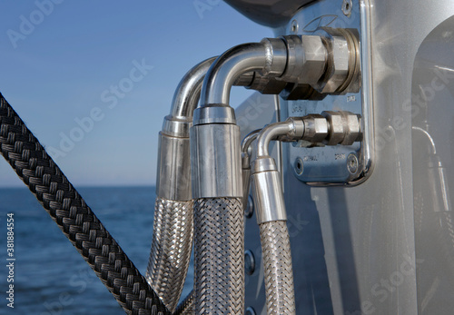 Sailing at Nortsea. Waddenzee.. Noordzee. Super sailing yacht. Netherlands. Sailingboat. sail. photo