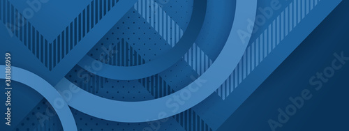 Minimal geometric background. Dynamic blue shapes with blue circles and lines. Abstract background modern hipster futuristic graphic. Vector abstract background texture design, bright poster, banner