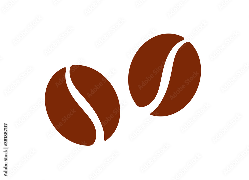 Two coffee beans icon.