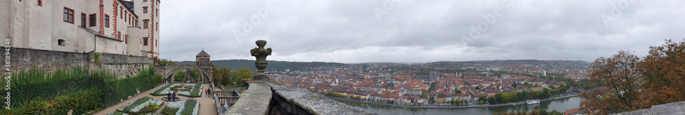 Würzburg von oben - Bei Regenwetter