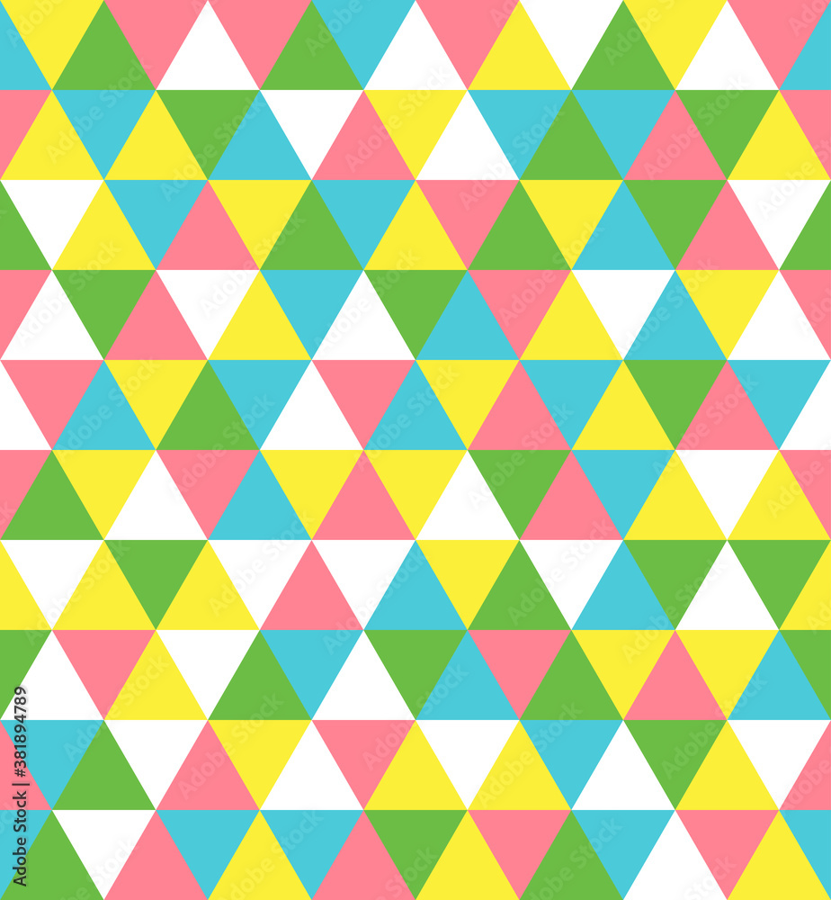 Retro Triangle vector seamless pattern. Festive, merry geometric shapes background. Abstract texture for wrapping, wallpaper, textile, leaflet. Red, Orange, Beige, Blue, Green mosaic backdrop. Retro Triangle vector seamless pattern. Festive, merry geometric shapes background. Abstract texture for wrapping, wallpaper, textile, leaflet. Red, Orange, Beige, Blue, Green mosaic backdrop.