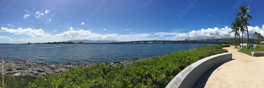 panorama of the lake