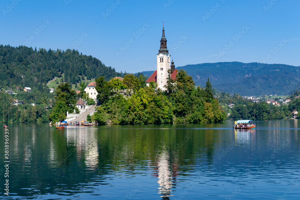 lake bled church