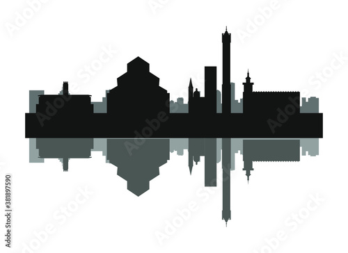 Obraz na płótnie Bologna city skyline in Italy w salonie