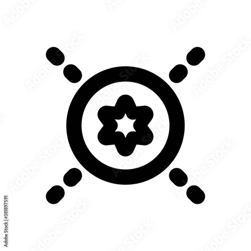 Supernova Icon - Vector Illustration .
