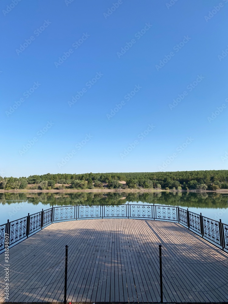Musaozu lake in the Eskisehir Turkey on Porsuk river in the morning