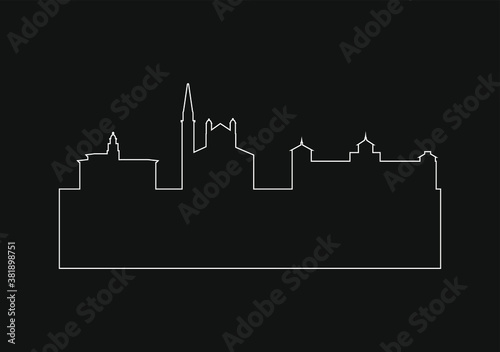 Obraz na płótnie skyline of modena city in Italy w salonie