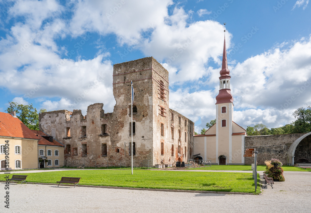 ruins of castle estonia europe