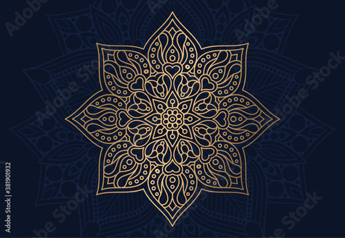 Mandala Henna tattoo. Circular pattern in the form of a mandala Mehndi style. Decorative pattern in oriental style