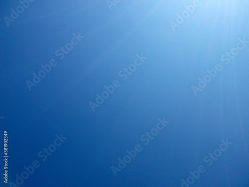 Amazing view of blue clear sky