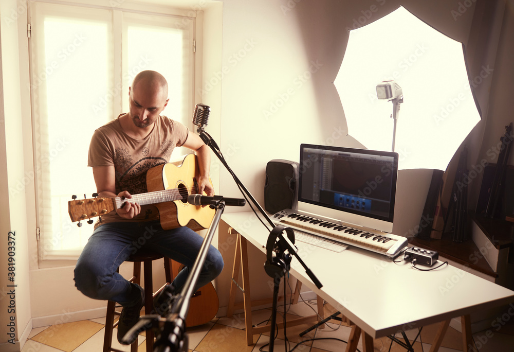 guitar player recording at home studio guitar player recording at home studio