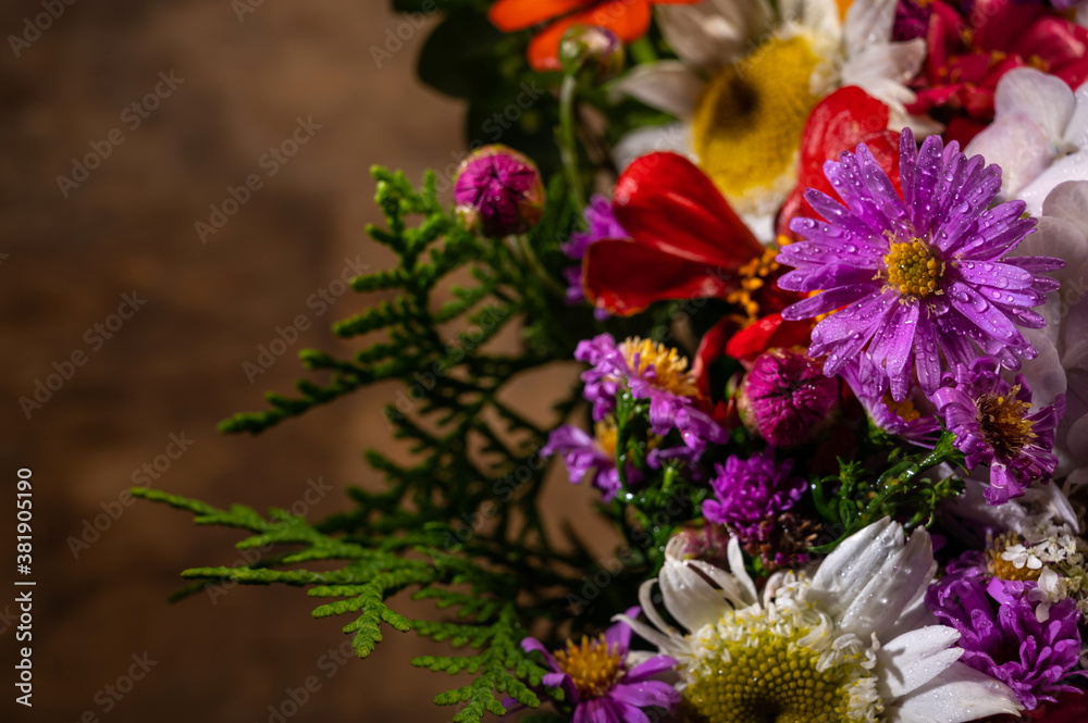 Beautiful bouquet of bright flowers Beautiful bouquet of bright flowers