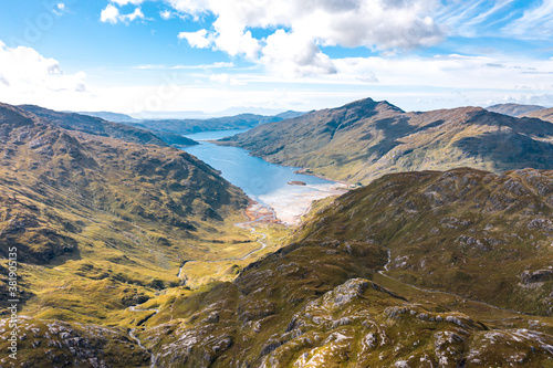 Mountains and Lochs in the Scottish Highlands