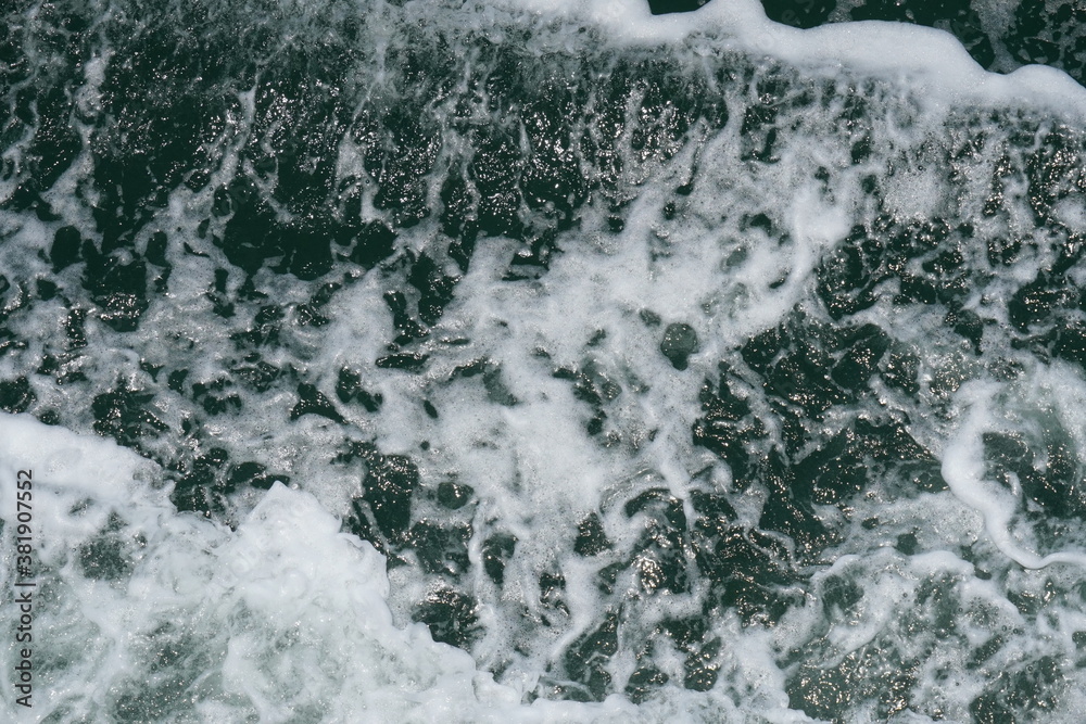 Seafoam or spume on seawater stock photo Seafoam or spume on seawater stock photo