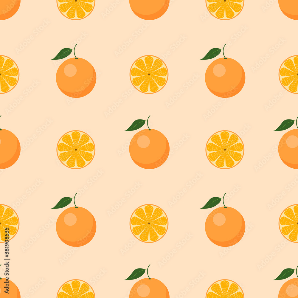 seamless pattern with oranges seamless pattern with oranges