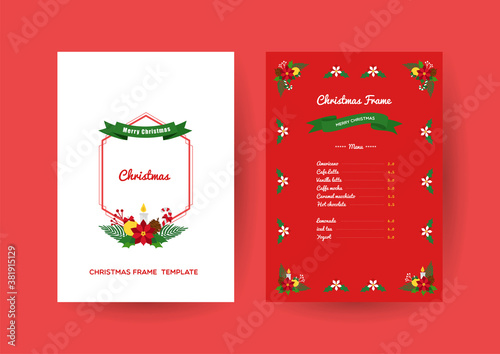 크리스마스 A4 템플릿