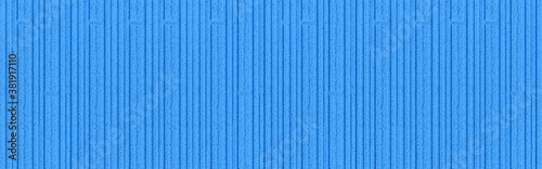 Panorama of Modern blue stone wall with stripes texture and seamless background