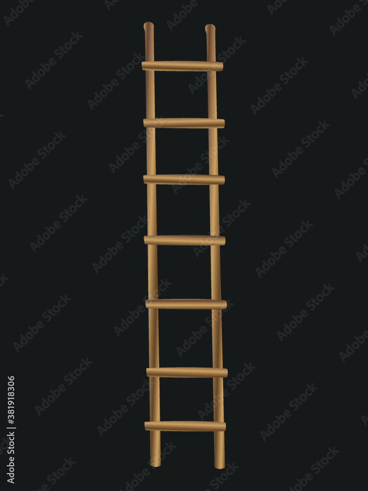 vector illustration of a ladder on black background vector illustration of a ladder on black background