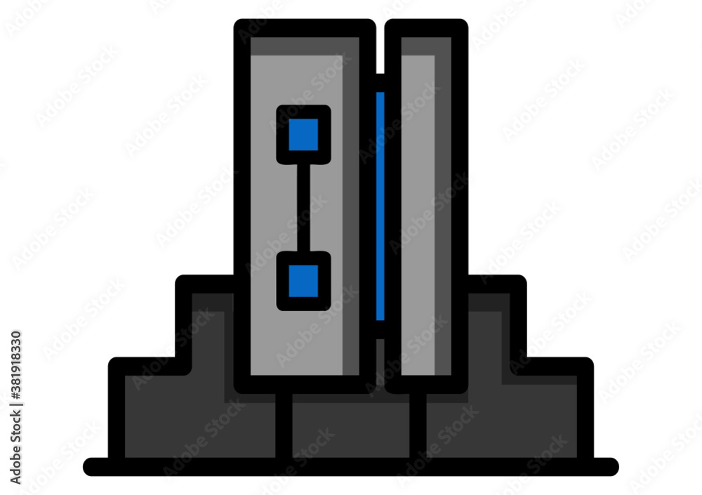 Company building in flat style. Vector Illustration
Company building in flat style. Vector Illustration