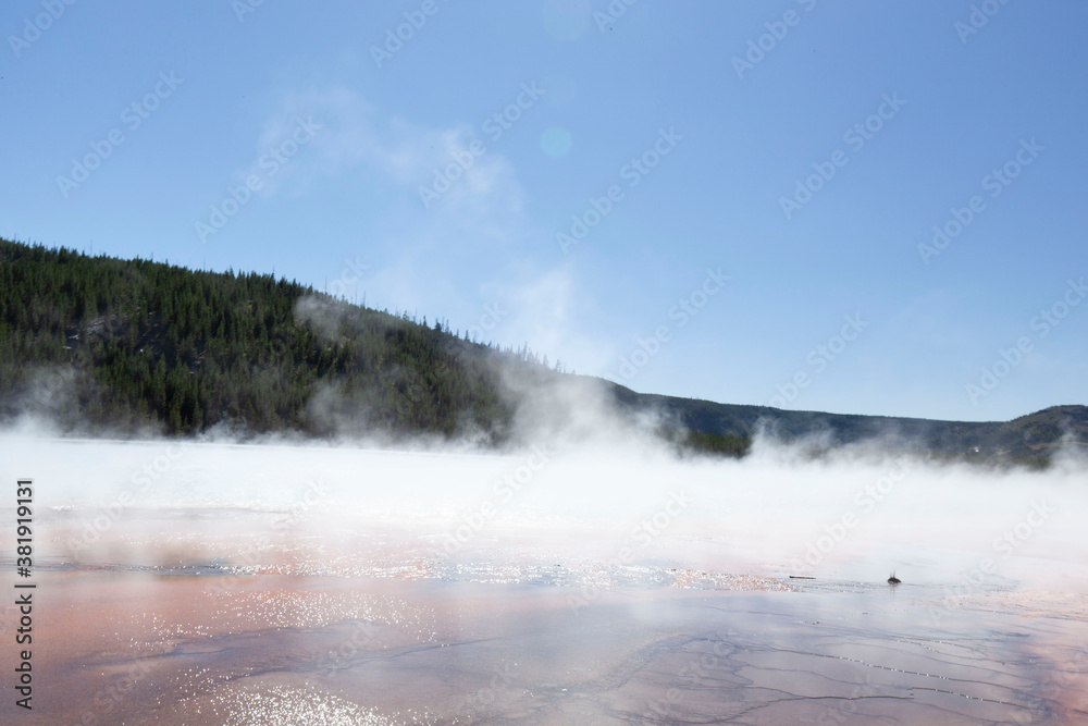 Yellowstone natural spring Yellowstone natural spring