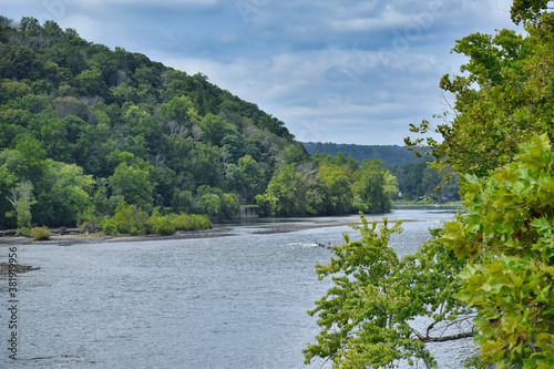 View of the Delaware River, looking north